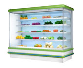 ตู้เย็นแสดงผลเชิงพาณิชย์เปิดสำหรับซูเปอร์มาร์เก็ตที่มีขนาดที่กำหนดเอง